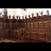 Muri, Klosterkirche St. Martin, Chorgest�hl, linke Seite