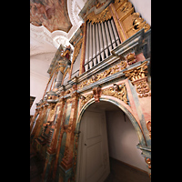 Muri, Klosterkirche St. Martin, Hauptorgel mit Spieltisch seitlich