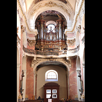 Praha (Prag), Bazilika sv. Jakuba (St. Jakob), Innenraum in Richtung Orgel