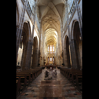 Praha (Prag), Katedr�la sv. V�ta (St. Veits-Dom), Hauptschiff in Richtung Chor