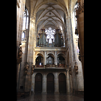 Praha (Prag), Katedr�la sv. V�ta (St. Veits-Dom), N�rdliches Querhaus mit Querhausorgel