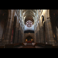 Praha (Prag), Katedr�la sv. V�ta (St. Veits-Dom), Hautpschiff in Richtung Hauptorgel