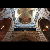 Praha (Prag), Katedr�la sv. V�ta (St. Veits-Dom), Hauptorgelempore perspektivisch