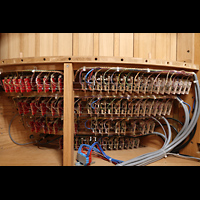 Praha (Prag), Katedr�la sv. V�ta (St. Veits-Dom), Elektrik hinter den Registerschaltern