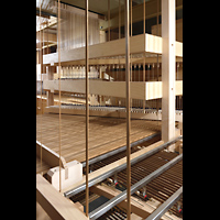 Praha (Prag), Katedr�la sv. V�ta (St. Veits-Dom), Mechanische Traktur hinter dem Spieltisch