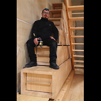 Praha (Prag), Katedr�la sv. V�ta (St. Veits-Dom), Pfeifen des Untersatz 32' an der Westwand mit Sebastian von Fa. Granzing