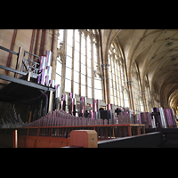 Praha (Prag), Katedr�la sv. V�ta (St. Veits-Dom), Pfeifen des Solo Grand Cornet, dahinter die Spitzen des Prospekt-Prestant 32'