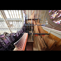 Praha (Prag), Katedr�la sv. V�ta (St. Veits-Dom), Seitlicher Blick von den Chamaden aufs Solo Grand Cornet und Hauptwerk