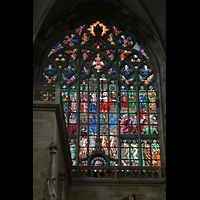 Praha (Prag), Katedr�la sv. V�ta (St. Veits-Dom), Buntglasfenster in der Apsis