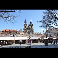 Praha (Prag), Matka Bo�� pred T�nem (Teyn-Kirche), Staromestsk� n�mest� - Altst�dter Ring mit Teyn-Kirche