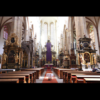 Praha (Prag), Matka Bo�� pred T�nem (Teyn-Kirche), Innenraum in Richtung Chor