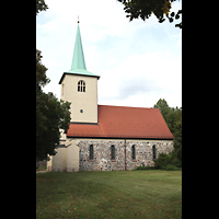Berlin, Alte Pfarrkirche (Dorfkirche Lichtenberg), Ansicht von S�den vom Loeperplatz