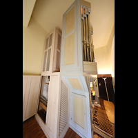 Berlin, Alte Pfarrkirche (Dorfkirche Lichtenberg), Pfeifein des Zink 8' im Pedal