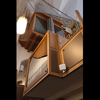 Bonn, Kreuzkirche, Orgel von unten