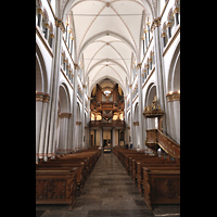 Bonn, M�nster St. Martin, Hauptschiff in Richtung Orgel