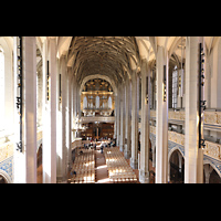 Halle (Saale), Marktkirche Unserer Lieben Frauen, Blick von der Chororgelempore in die Kirche
