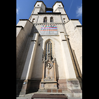 Halle (Saale), Marktkirche Unserer Lieben Frauen, Ostfassade mit Hausmannst�rmen
