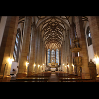 Halle (Saale), Moritzkirche, Innenraum in Richtung Chor