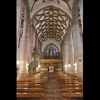 Halle (Saale), Moritzkirche, Innenraum in Richtung Orgel