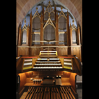 Halle (Saale), Moritzkirche, Spieltisch udn Orgel