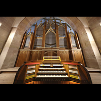 Halle (Saale), Moritzkirche, Spieltisch udn Orgel