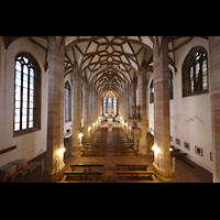 Halle (Saale), Moritzkirche, Blick vom Spieltisch in die Kirche