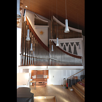 Hamburg, Hauptkirche St. Nikolai, Blick �ber die Orgelempore zur Orgel