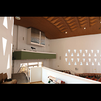 Hamburg, Hauptkirche St. Nikolai, R�ckseitige Empore mit neuem Chorwerk/Auxiliar (2023)