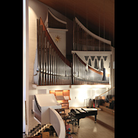 Hamburg, Hauptkirche St. Nikolai, Blick von der r�ckseitigen Empore / Chorwerk zur Hauptorgel