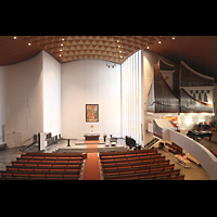 Hamburg, Hauptkirche St. Nikolai, Blick von der r�ckseitigen Empore / Chorwerk in die Kirche