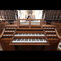 Ochsenhausen, Klosterkirche St. Georg, Spieltisch der Chororgel