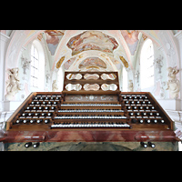 Ochsenhausen, Klosterkirche St. Georg, Hauptorgelspieltisch