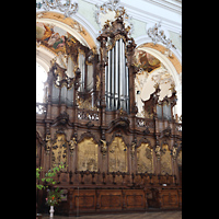 Ottobeuren, Abtei - Basilika St. Alexander und Theodor, Heilig-Geist-Orgel mit Chorgest�hl
