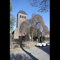Sch�nefeld, Dorfkirche, Ansicht von Westen von der Kirchstra�e