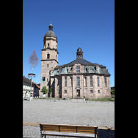 Waltershausen, Stadtkirche zur Gotteshilfe, Ansicht von S�den vom Markt