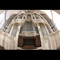 Waltershausen, Stadtkirche zur Gotteshilfe, Orgel mit Spieltisch
