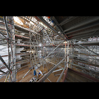 Weingarten, Basilika  St. Martin, Bauger�st im Chorraum bis Mai 2026