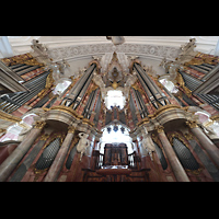 Weingarten, Basilika  St. Martin, Gro�e Gabler-Orgel Gesamtansicht