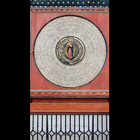 Gdansk (Danzig), Bazylika Mariacka (St. Marien), Ziffenblatt der astronomischen Uhr