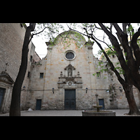 Barcelona, Oratori Sant Felip Neri (Montserrat-Torrent-Orgel), Pla�a de Sant Felip Neri mit Fassade