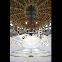Barcelona, Palacio Nacional Montju�c (Montjuich), Blick vom oberen Rang in den Raum und zur Orgel