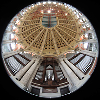 Barcelona, Palacio Nacional Montju�c (Montjuich), Orgel und Blick zur Decke