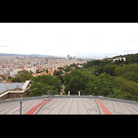 Barcelona, Palacio Nacional Montju�c (Montjuich), Blick vom Dach nach Osten