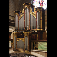 El Vendrell, Sant Salvador, Orgel von der Seitenempore aus gesehen