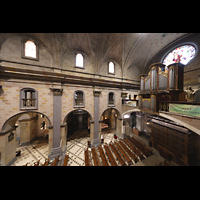 El Vendrell, Sant Salvador, Orgel von der Seitenempore aus gesehen