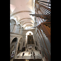 La Selva del Camp, Sant Andreu, Seitlicher Blick vom R�ckpositiv auf die Orgel