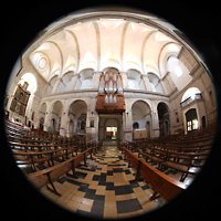 La Selva del Camp, Sant Andreu, Seitlicher Blick auf die Orgel und in die Kirche