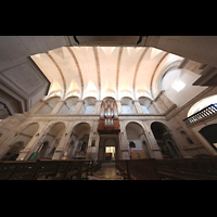 La Selva del Camp, Sant Andreu, Seitlicher Blick auf die Orgel und in die Kirche