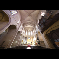 Montblanc, Santa Maria la Major, Innenraum in Richtung Chor