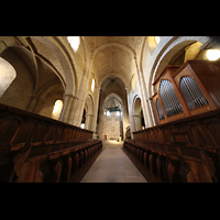 Poblet, Monestir de Santa Maria, Chorraum mit Chororgel